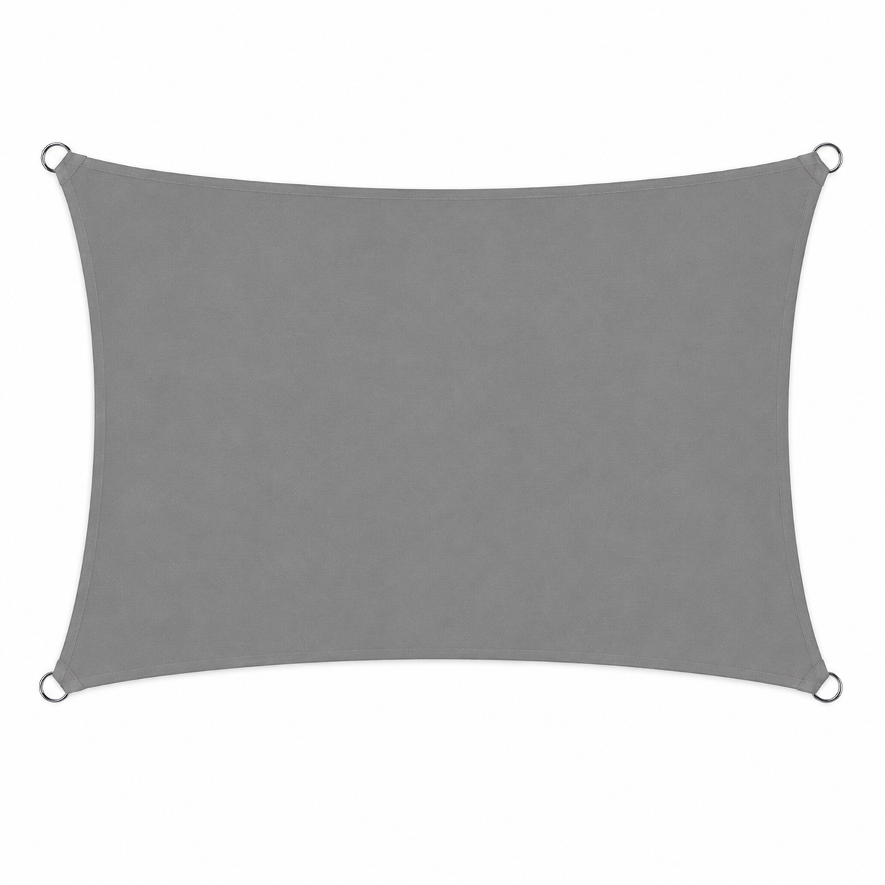 Voile d'Ombrage Rectangulaire Gris Respirante Anti-UV