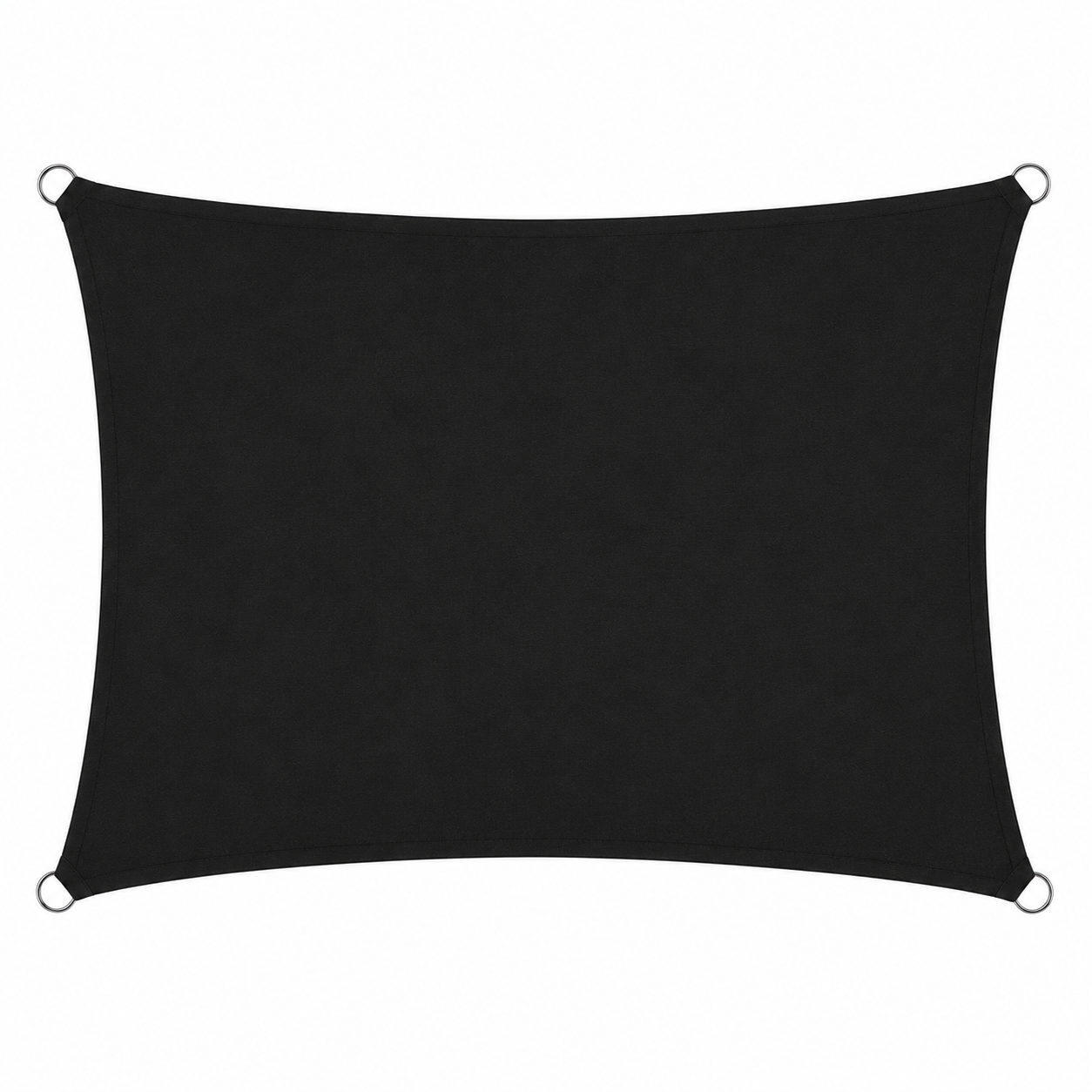 Voile d'Ombrage Rectangulaire Noir Respirante Anti-UV