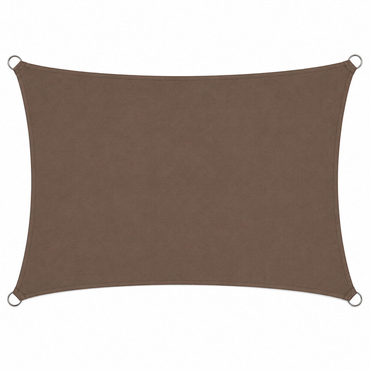 Voile d'Ombrage Rectangulaire Café Respirante Anti-UV
