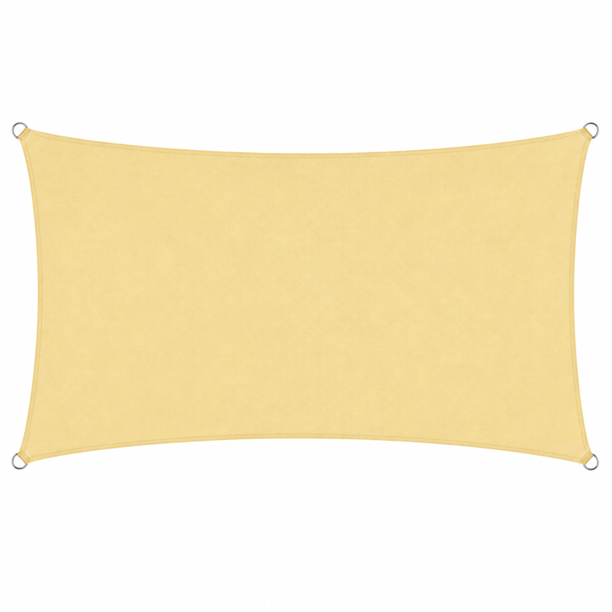 Voile d'Ombrage Rectangulaire Beige Respirante Anti-UV