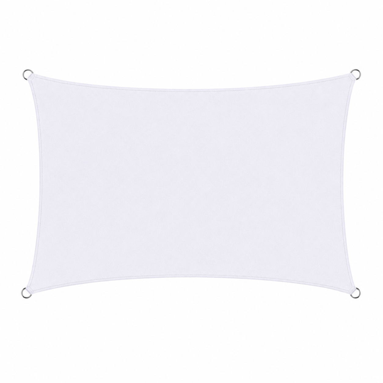 Voile d'Ombrage Rectangulaire Blanc Respirante Anti-UV