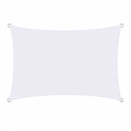 Voile d'Ombrage Rectangulaire Blanc Respirante Anti-UV