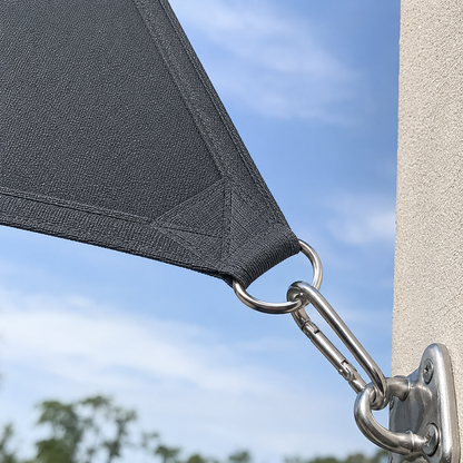 Voile d'Ombrage Carrée Gris Foncé Imperméable Anti-UV