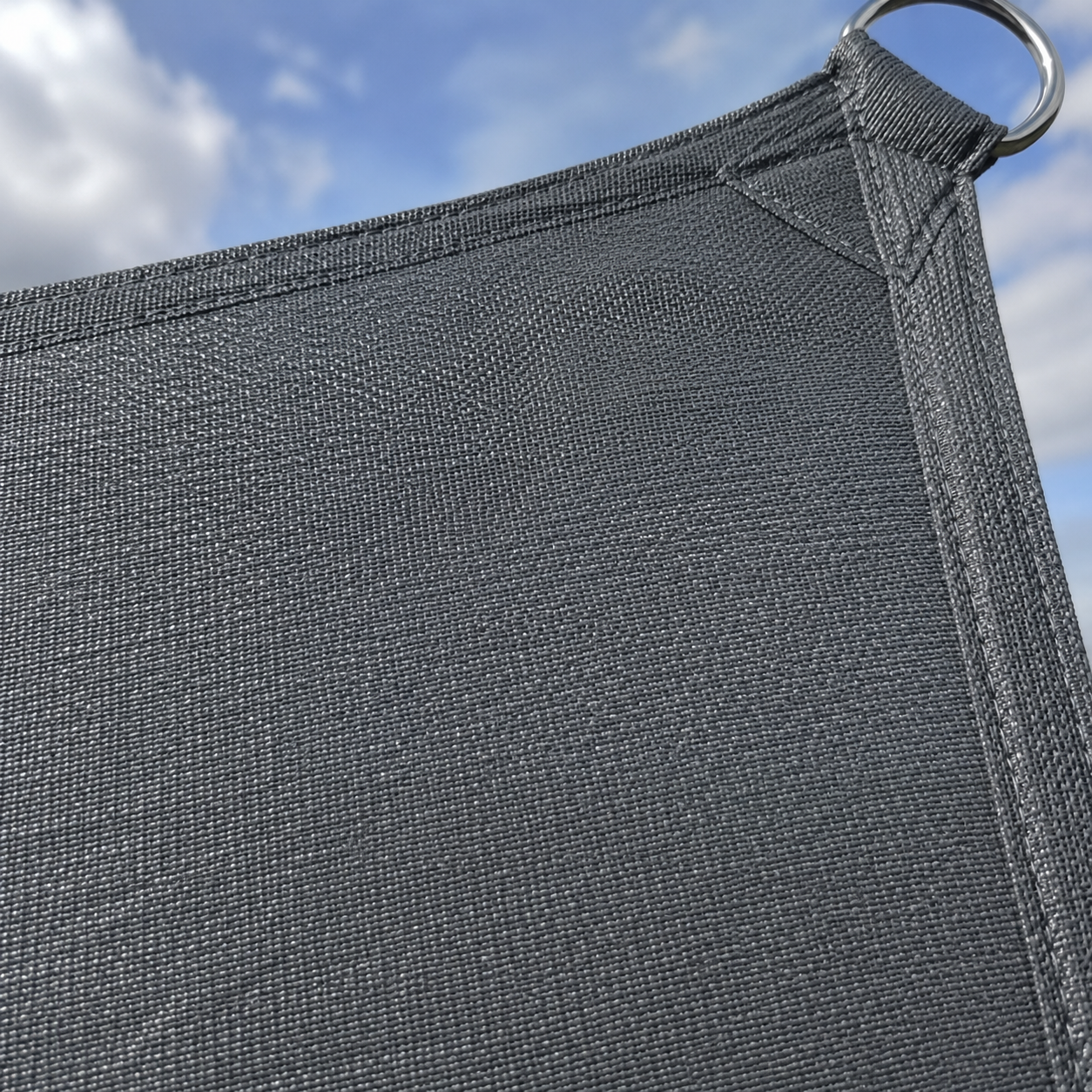 Voile d'Ombrage Carrée Gris Foncé Imperméable Anti-UV