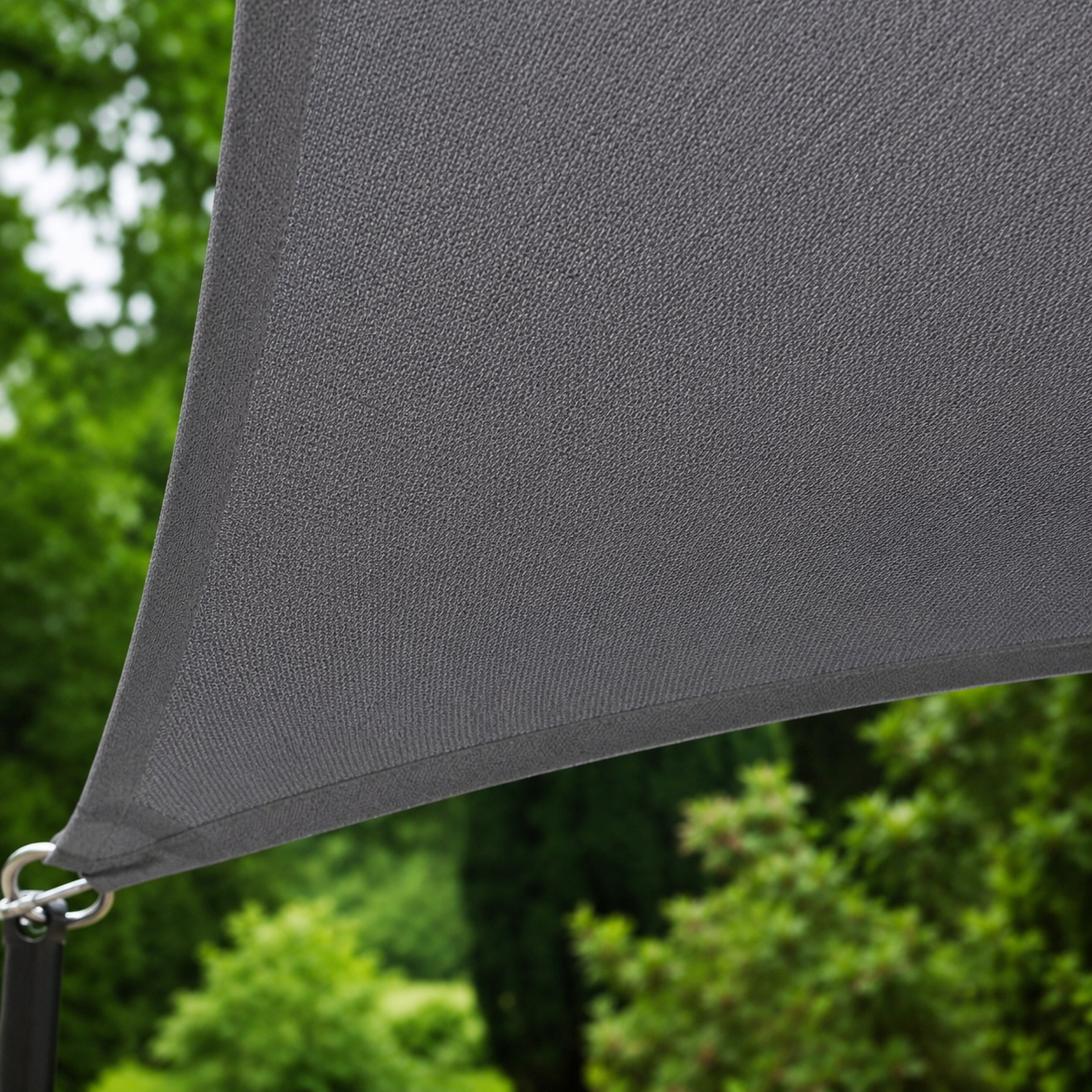 Voile d'Ombrage Carrée Gris Foncé Imperméable Anti-UV