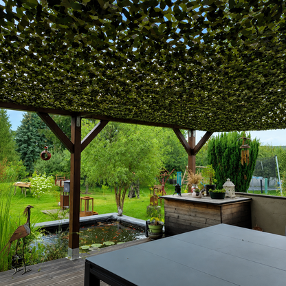 Filet de Camouflage Anti-UV pour Jardin et Pergola