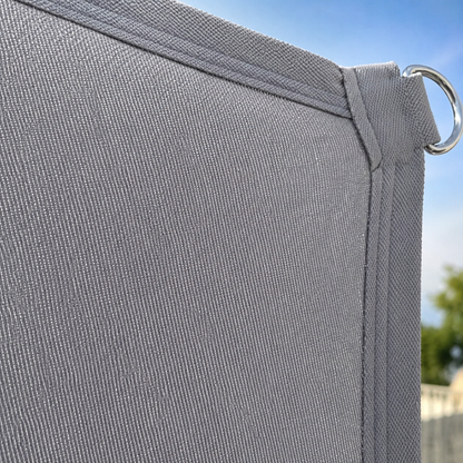 Voile d'Ombrage Triangulaire Gris Imperméable Anti-UV
