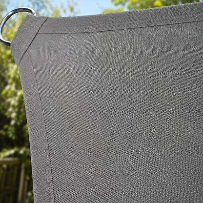 Voile d'Ombrage Rectangulaire Gris Respirante Anti-UV