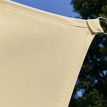 Voile d'Ombrage Triangulaire Beige Imperméable Anti-UV