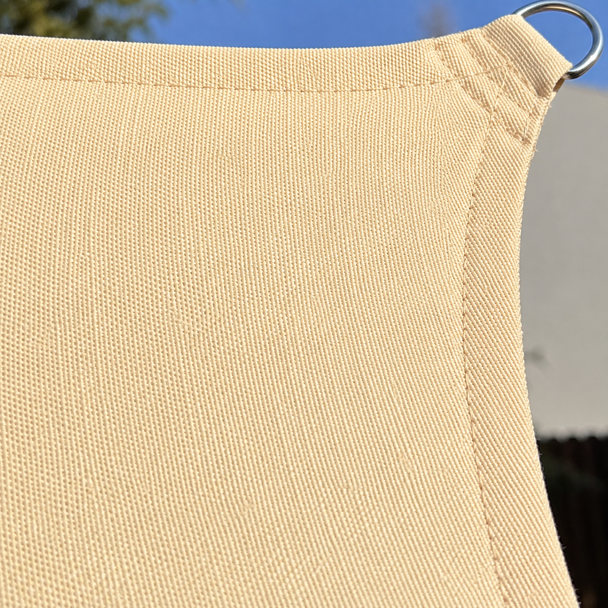 Voile d'Ombrage Carrée Beige Imperméable Anti-UV