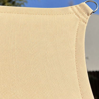 Voile d'Ombrage Carrée Beige Imperméable Anti-UV