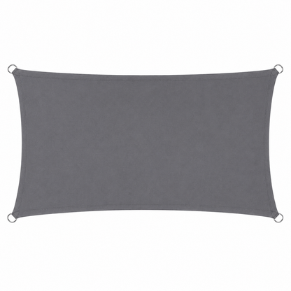 Voile d'Ombrage Rectangulaire Gris Imperméable Anti-UV