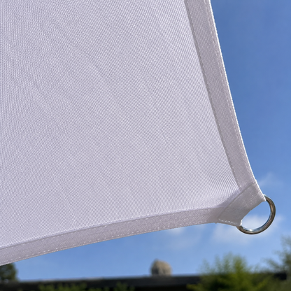 Voile d'Ombrage Rectangulaire Blanc Respirante Anti-UV