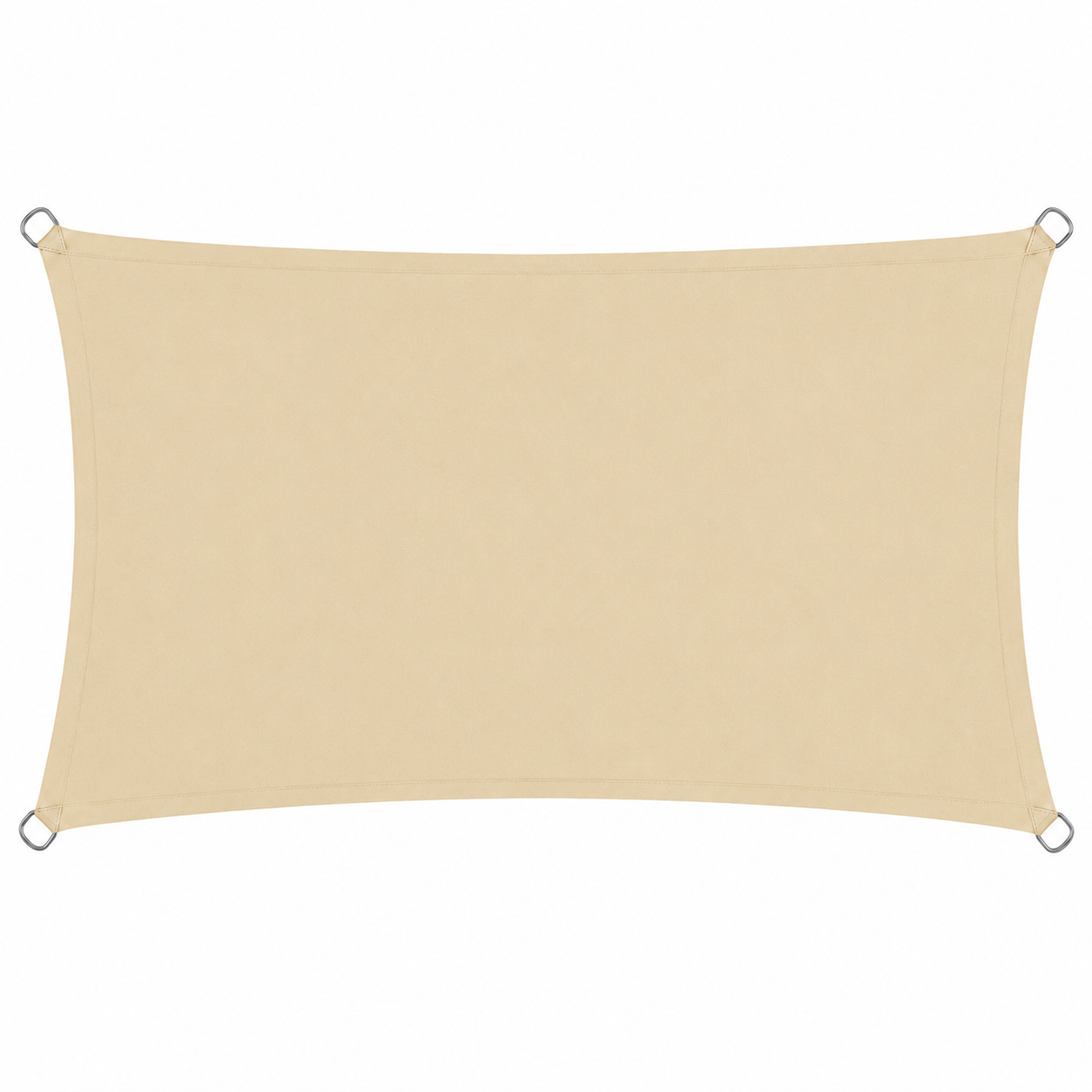 Voile d'Ombrage Rectangulaire Beige Imperméable Anti-UV