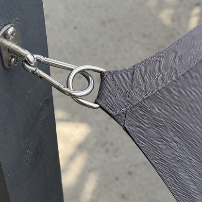 Voile d'Ombrage Rectangulaire Gris Imperméable Anti-UV