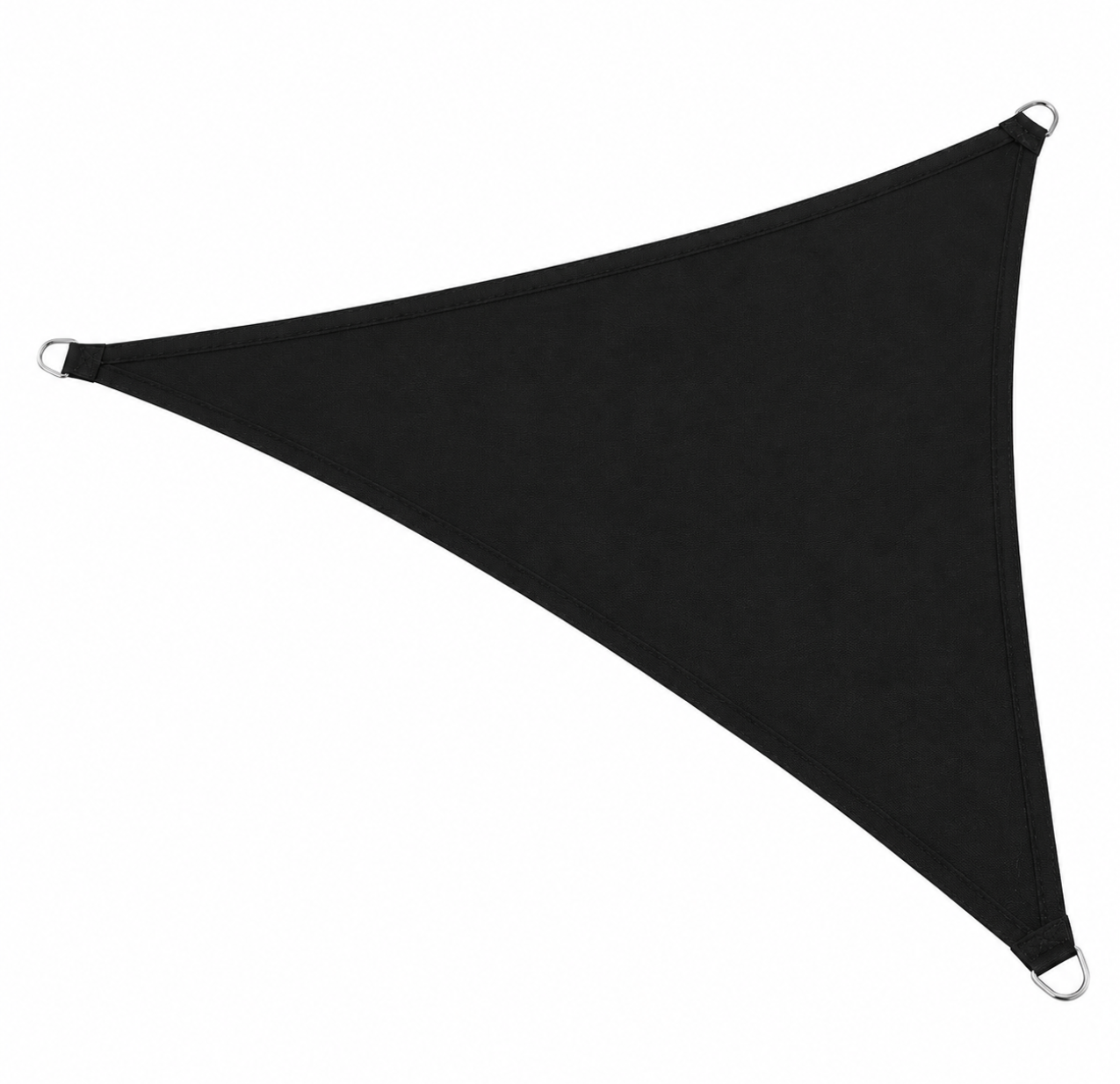 Voile d'Ombrage Triangulaire Noir Imperméable Anti-UV