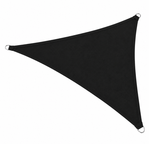 Voile d'Ombrage Triangulaire Noir Imperméable Anti-UV