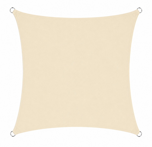 Voile d'Ombrage Carrée Beige Imperméable Anti-UV