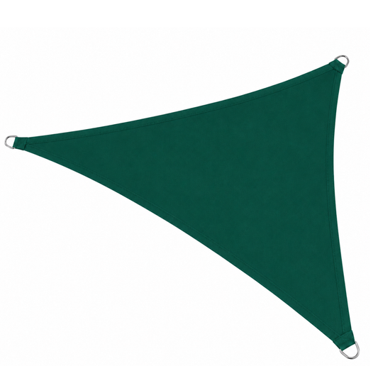 Voile d'Ombrage Triangulaire Vert Imperméable Anti-UV