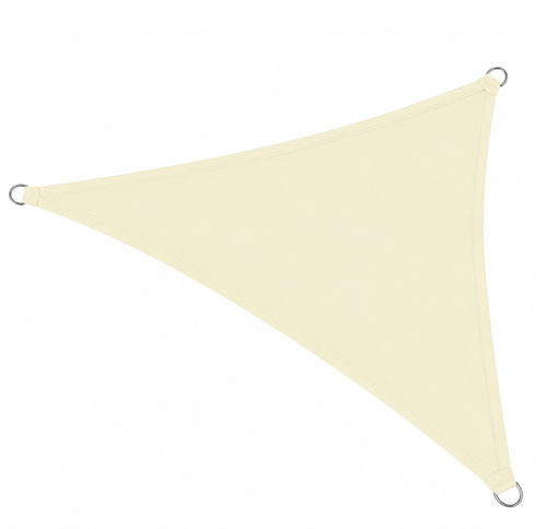 Voile d'Ombrage Triangulaire Beige Imperméable Anti-UV
