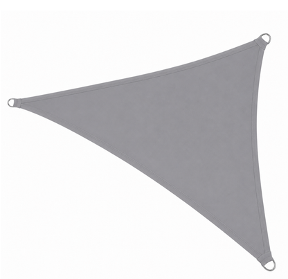 Voile d'Ombrage Triangulaire Gris Imperméable Anti-UV