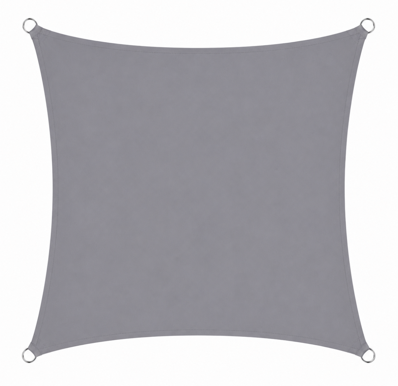 Voile d'Ombrage Carrée Gris Imperméable Anti-UV