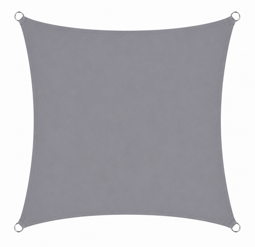 Voile d'Ombrage Carrée Gris Imperméable Anti-UV