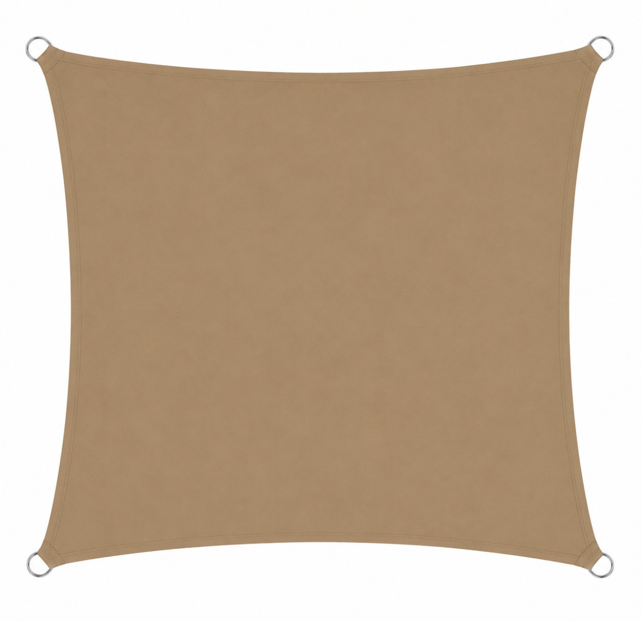 Voile d'Ombrage Carrée Sable Imperméable Anti-UV
