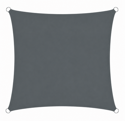 Voile d'Ombrage Carrée Gris Foncé Imperméable Anti-UV