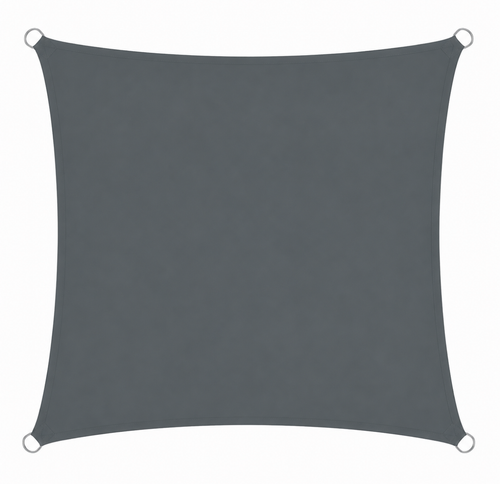 Voile d'Ombrage Carrée Gris Foncé Imperméable Anti-UV
