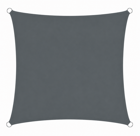 Voile d'Ombrage Carrée Gris Foncé Imperméable Anti-UV