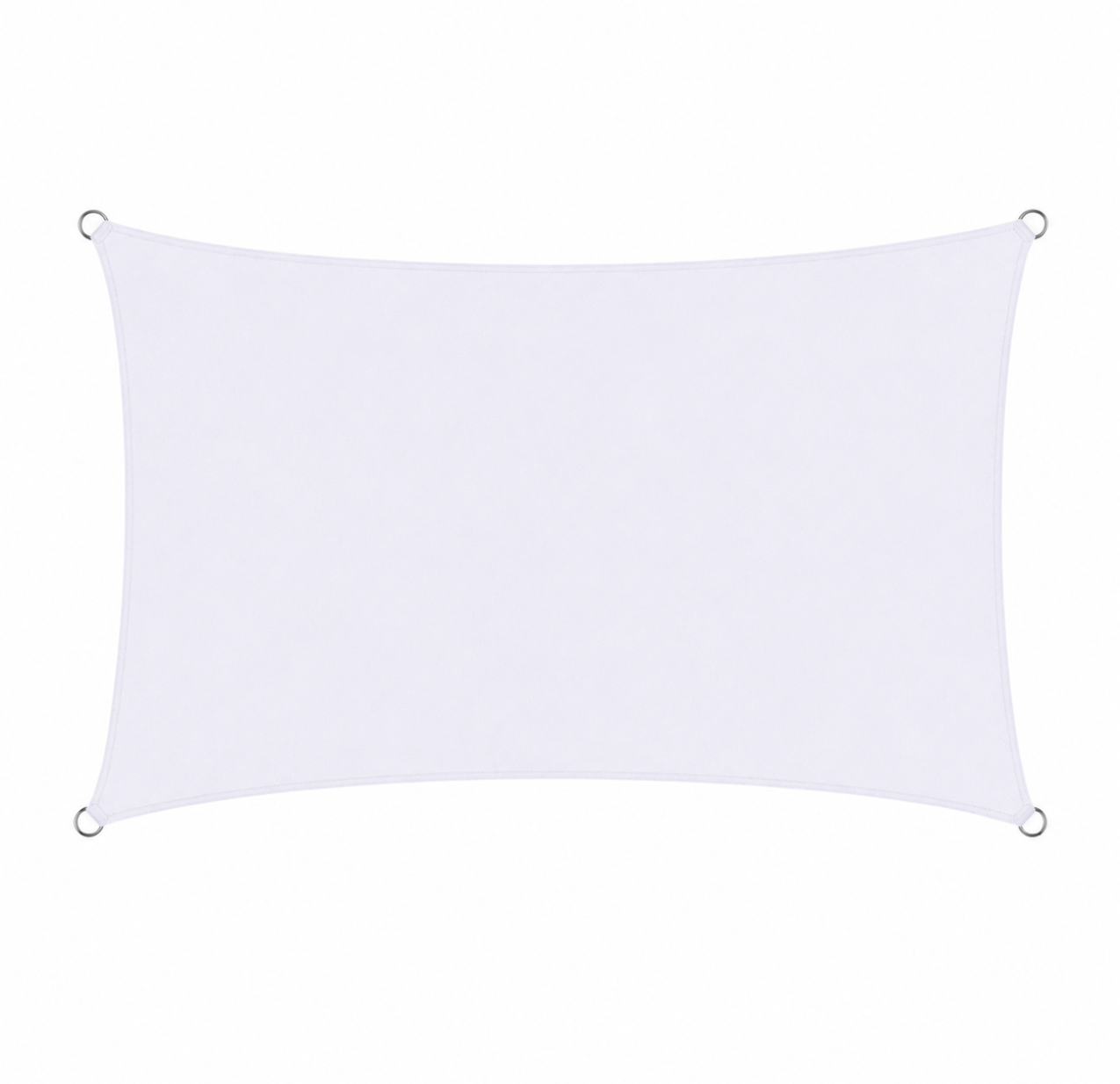Voile d'Ombrage Rectangulaire Blanc Respirante Anti-UV