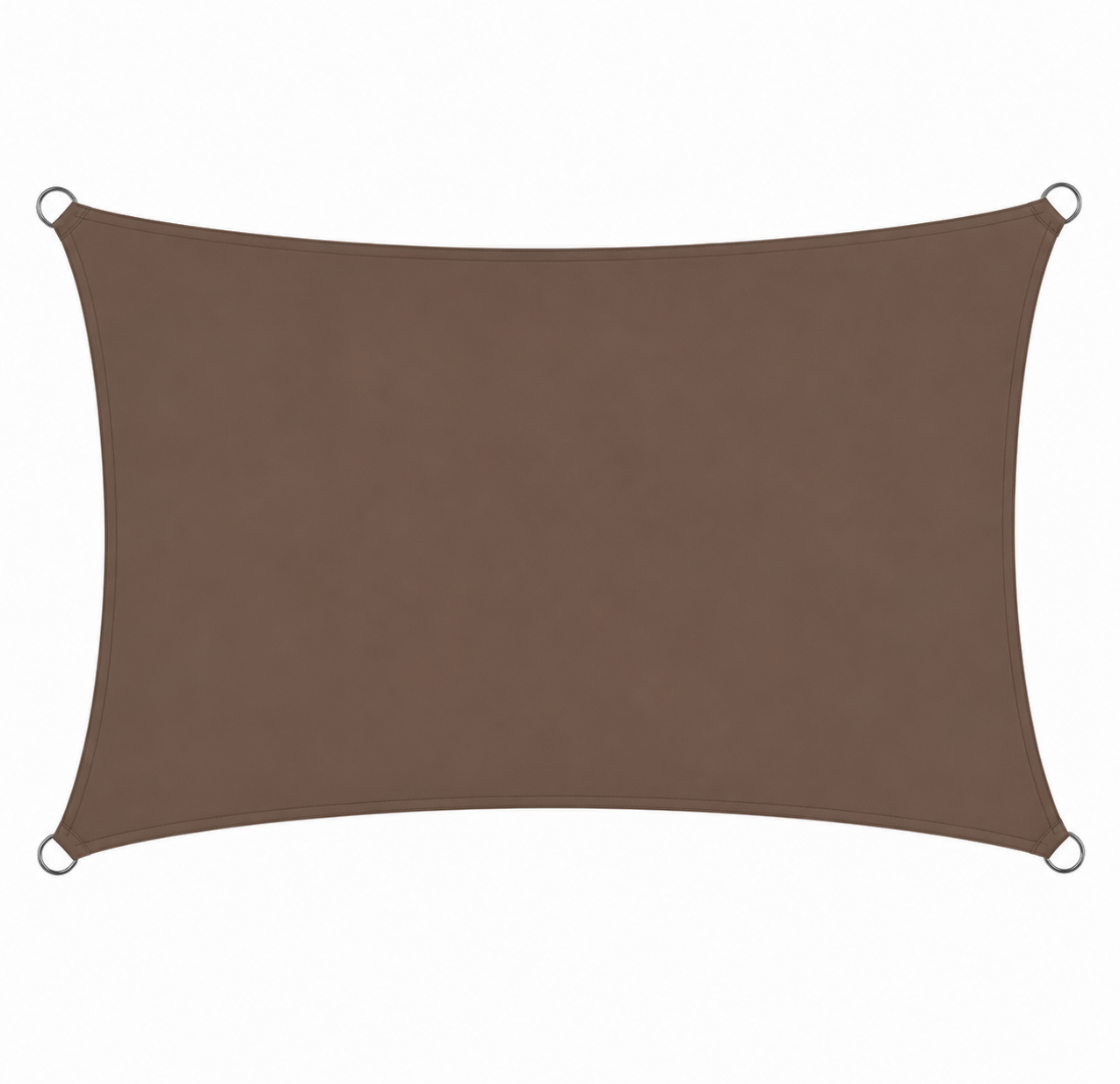 Voile d'Ombrage Rectangulaire Café Respirante Anti-UV