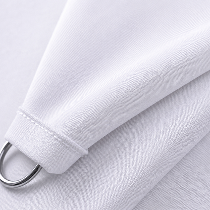 Voile d'Ombrage Rectangulaire Blanc Respirante Anti-UV