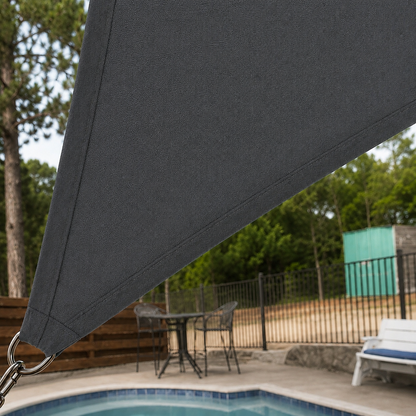 Voile d'Ombrage Triangulaire Gris Foncé Imperméable Anti-UV