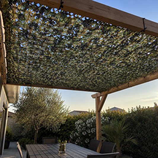 Filet de Camouflage Anti-UV pour Jardin et Pergola