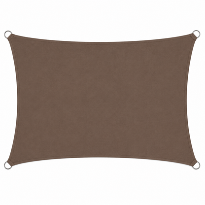 Voile d'Ombrage Rectangulaire Café Respirante Anti-UV