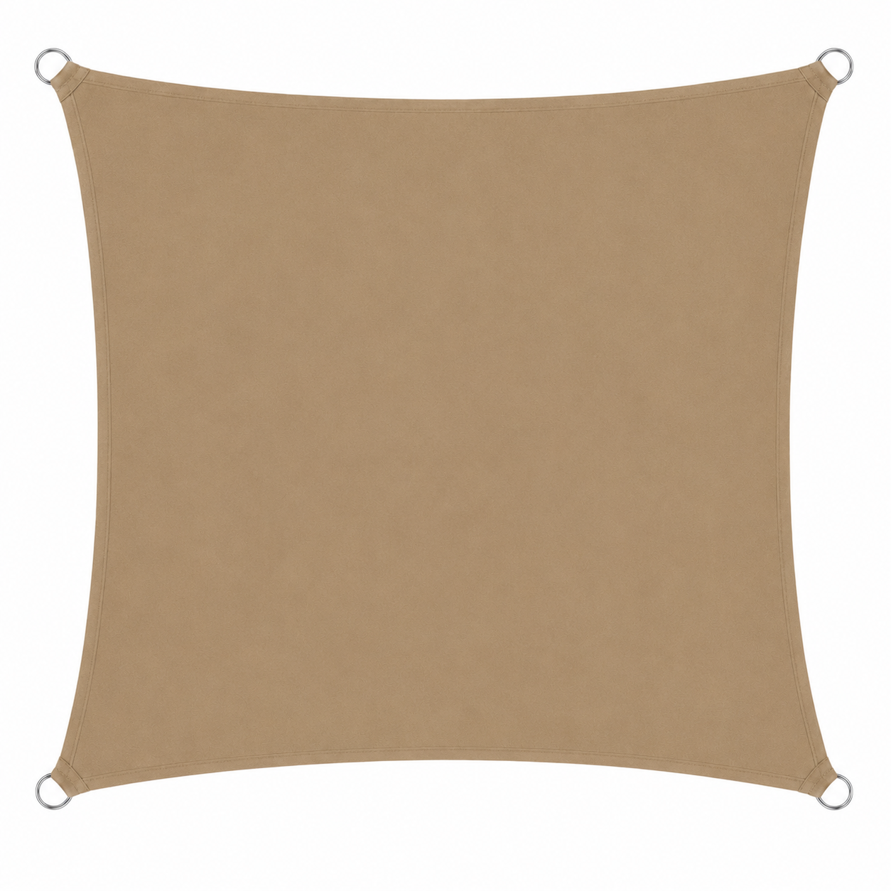 Voile d'Ombrage Carrée Sable Imperméable Anti-UV