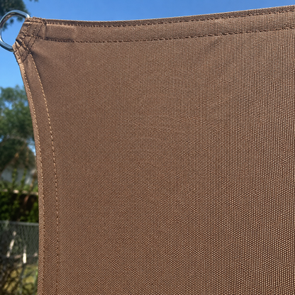 Voile d'Ombrage Rectangulaire Café Respirante Anti-UV