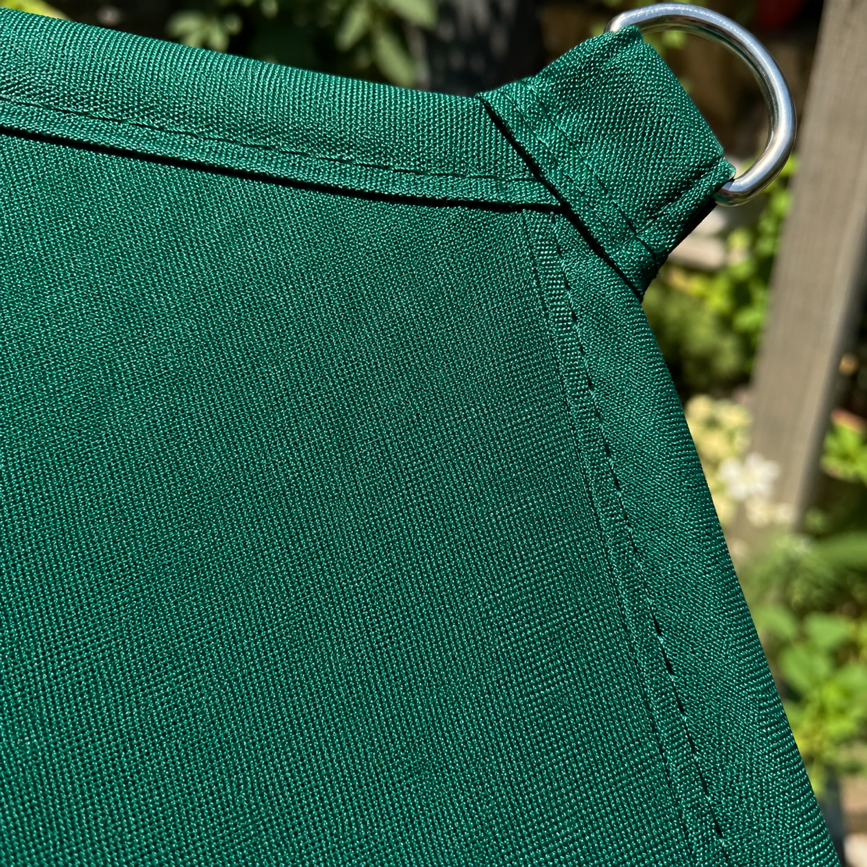 Voile d'Ombrage Triangulaire Vert Imperméable Anti-UV