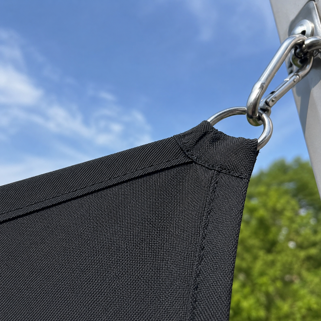 Voile d'Ombrage Triangulaire Gris Foncé Imperméable Anti-UV